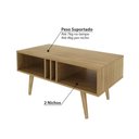 Ver imagem 3 de Mesa de Centro Ammo com 2 Nichos - Natural