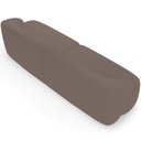 Ver imagem 7 de Sofá 3 Lugares Curvo Orgânico para Sala Living 220cm Barolo L06 Veludo Marrom - Lyam Decor
