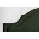 Ver imagem 2 de Cabeceira Casal Curva Luxo Estofada com Tachas 140x60 - Suede Verde Esmeralda - Tachas Fume