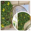 Ver imagem 6 de Jardim Vertical Artificial 1m² Folhagem Premium Efeito 3D para Parede e Decoração