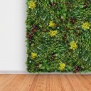 Ver imagem 1 de Jardim Vertical Artificial 1m² Folhagem Premium Efeito 3D para Parede e Decoração