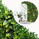 Ver imagem 5 de Jardim Vertical Artificial 1m² Folhagem Premium Efeito 3D para Parede e Decoração