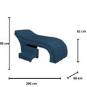 Ver imagem 5 de Maca Estofada Estética Botonê 60 Cm Sobrancelha Cilios Cor:azul Royal