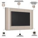 Ver imagem 5 de Rack para Sala Led com Painel para Tv 70 Pol Elysia L05 Off White Fosco - Lyam Decor