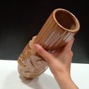 Ver imagem 4 de Vaso Decorativo Enfeite Casa Cerâmica 30x10x10cm Bege