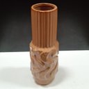 Ver imagem 2 de Vaso Decorativo Enfeite Casa Cerâmica 30x10x10cm Bege