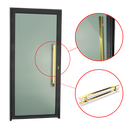 Ver imagem 3 de Porta Murano c/Puxador D. Super Preto Dourado 90 Brimak
