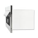 Ver imagem 3 de Caixa de Correio Carta F Inox Polido Brilhante Espelhado C Tarja Preta 20 Cm Profundidade