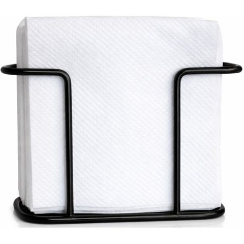 Porta Guardanapo de Mesa Suporte Papel Toalha Preto Organização Cozinha