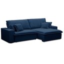 Ver mais imagens de Sofá Retrátil Reclinável para Sala 3 Lugares 250cm Varsov F04 Veludo Azul - Lyam Decor