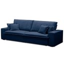 Ver imagem 6 de Sofá Retrátil Reclinável para Sala 3 Lugares 250cm Varsov F04 Veludo Azul - Lyam Decor