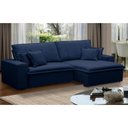 Ver imagem 2 de Sofá Retrátil Reclinável para Sala 3 Lugares 250cm Varsov F04 Veludo Azul - Lyam Decor