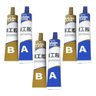 Super Cola Kit 3 Caixas Secagem Rapida Reparo Vazamento Vidro Madeira Aço Metal Rachadura - 1
