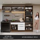 Ver imagem 6 de Armário de Cozinha Completa 270cm Rustic/Branco Stella Madesa 08