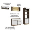 Ver imagem 4 de Armário de Cozinha Completa 270cm Rustic/Branco Stella Madesa 08