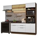 Ver imagem 3 de Armário de Cozinha Completa 270cm Rustic/Branco Stella Madesa 08