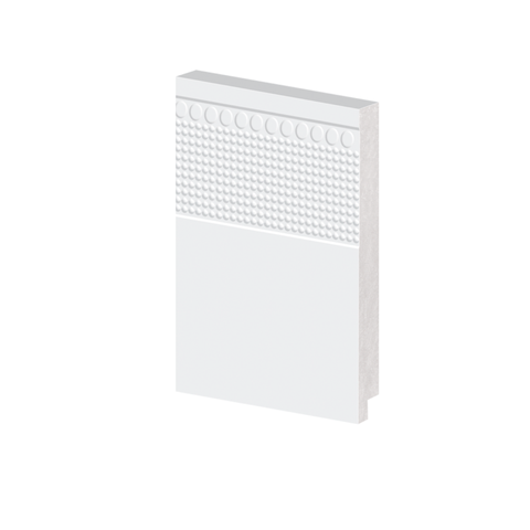 Rodapé Poliestireno 15cm Branco 53215 Arquitech Versalhes
