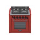 Ver imagem 1 de Fogao a Gas de Embutir 4 Bocas Venax Temis Vermelho 127v