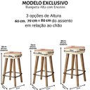 Ver imagem 2 de Kit 2 Banquetas sem Encosto para Bancada Confortável Pés Palito Cozinha Resistente Balcão
