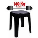 Ver imagem 3 de Banqueta Plástica 140k Reforçada Preta 34x34x41cm Bf3 Astra