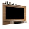 Painel Home Luxo para Tv até 55 pol com 3 nicho Freijó/Off White - 4