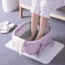 Banheira Massageador de Pes Bacia Relaxante Retratil Com Alça Pedicure Spa Portatil Regulavel Ajusta - 4