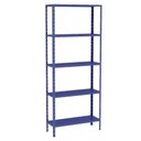 Ver imagem 1 de Estante Aço 5 Prateleiras Livros Cozinha Quarto Eaf014 Azul