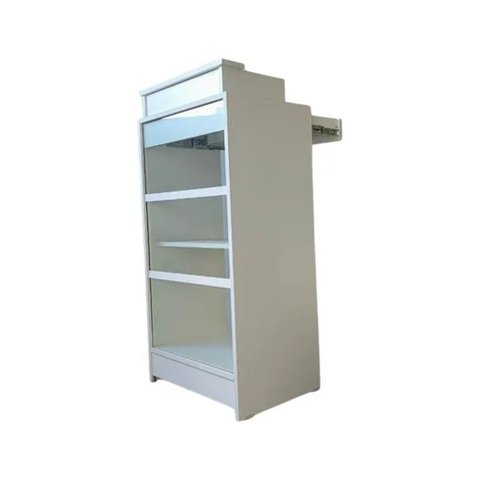 Balcão Caixa Vitrine Lojas e Comércios 100% Mdf Branco Desmontado - Suprema Móveis