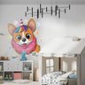 Adesivo de Parede Cachorro no Donuts-Especial 100x92cm - 2