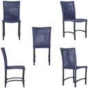 Ver imagem 5 de Conjunto 6 Cadeiras Cannes Corda Náutica e Mesa Retangular Ripada 2,00m em Alumínio para Edícula, Ja