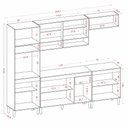 Ver imagem 4 de Jogo de Cozinha Aurora 5 peças 2,49cm com Tampo MDP -  Cinamomo/Branco Aramóveis