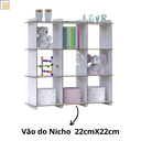 Ver imagem 4 de Nicho Organizador 100% Mdf com 4 Prateleiras para Escritório