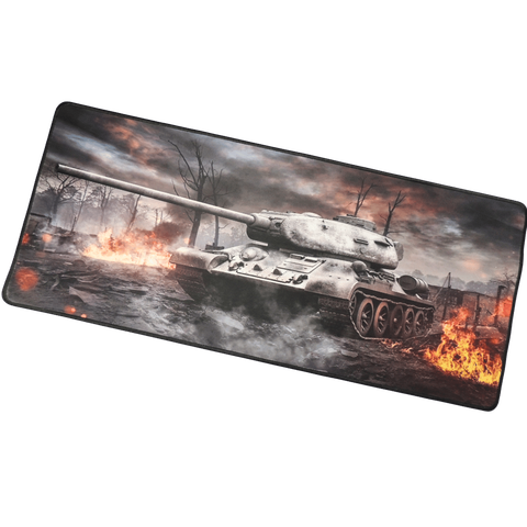 Mouse Pad Gamer Grande 70x30 cm Estampa Tanque El-2210