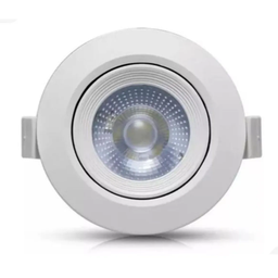 Spot Led Embutir 5w Redondo 6500k Branco Frio - 1