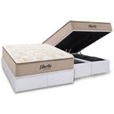 Ver imagem 2 de Cama Box Baú Crc Queen +Colchão Molas Libertá Inovaflex 158