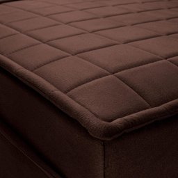 Sofá Retrátil Reclinável 3 Lugares com Molas 2,00m Quantum Suede Velut Marrom - King House - 8