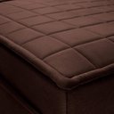 Ver mais imagens de Sofá Retrátil Reclinável 3 Lugares com Molas 2,00m Quantum Suede Velut Marrom - King House