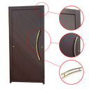 Ver imagem 3 de Porta Lambril Savana c/Puxador D. Super Marrom Corten Dourado 100 Brimak