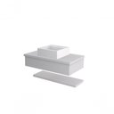Ver imagem 1 de Conjunto Bancada C-cuba Q39 e Prateleira Metrópole 805 Perffect Acetinado Branco Chess