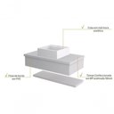 Ver imagem 4 de Conjunto Bancada C-cuba Q39 e Prateleira Metrópole 805 Perffect Acetinado Branco Chess