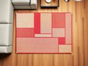 Ver imagem 4 de Tapete Sisal Sala Quarto Antiderrap. 2,00x2,50 Vermelho S-636