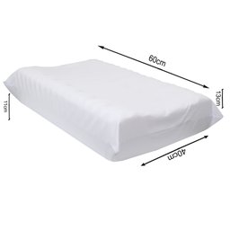Travesseiro Cervical Alinhamento de Pescoço Anti Ronco Infravermelho Longo Branco - 6