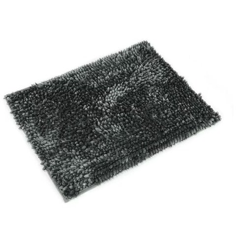 Tapete Macio 45 Cm X 65 Cm Bouclê Paris Antiderrapante - Cinza Chumbo