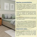Ver imagem 4 de Cama Casal em MDP 193cm x 144cm Grecia Yescasa Cinza/Off White