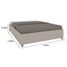 Cama Box Casal em MDP 193cm x 144cm Grécia Espresso Móveis - 3