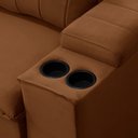 Ver imagem 5 de Sofá 3 Lugares Retrátil Reclinável para Sala 245cm Malfati F04 Veludo Terracota - Lyam Decor