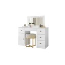 Ver imagem 2 de Penteadeira Camarim Sonhos C/ Espelho e Led - 5 Gavetas - Moval