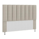 Ver imagem 2 de Kit Cabeceira Mais Calçadeira com Baú Eros Queen 160cm para Cama Box Suede Bege Biselo's-decor