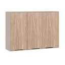 Ver imagem 1 de Armário Aéreo 120cm 3 Portas Stylo Luciane Móveis Cinammon-cumaru