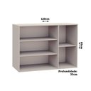 Ver imagem 2 de Armário Aéreo 120cm 3 Portas Stylo Luciane Móveis Cinammon-cumaru